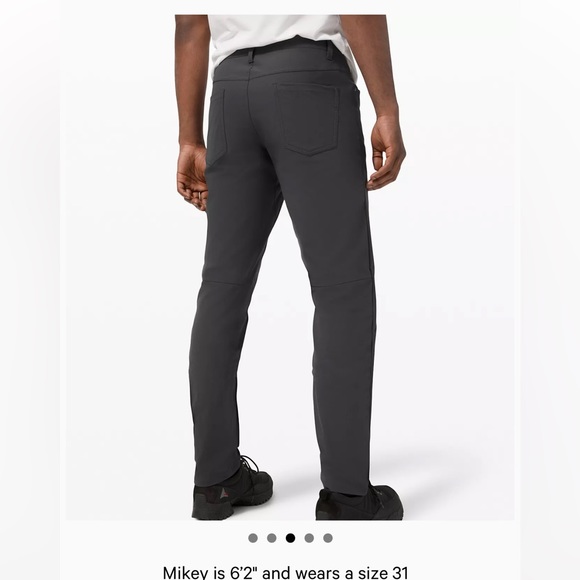 Lululemon ABC Classic-Fit Pant Warpstreme 36 Grey - Picture 3 of 8